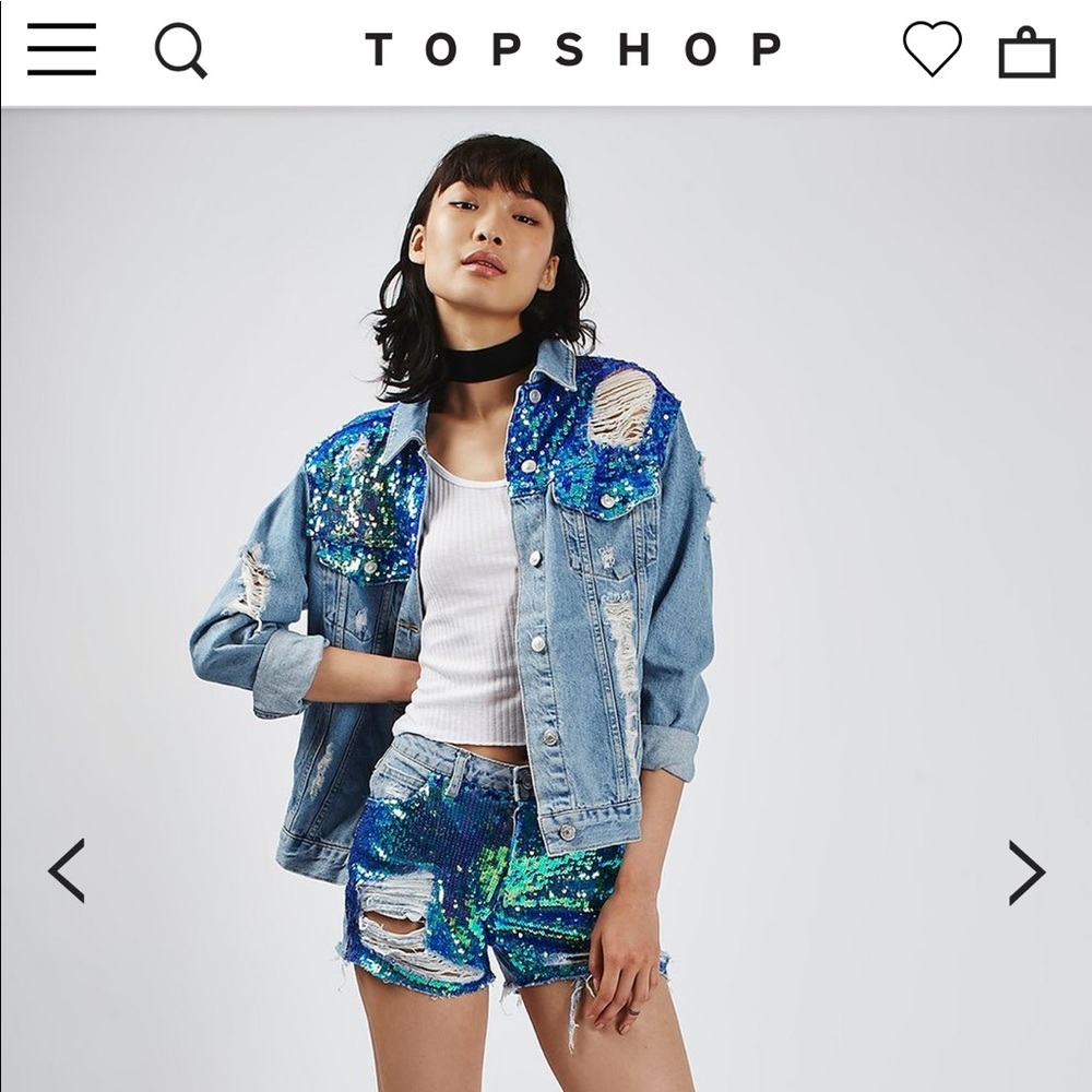 Coachella perfect- Topshop Moto Ashley Sequin shorts